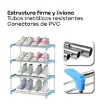 Zapatero Mueble Botinero Organizador Cuatro Pisos Waggs