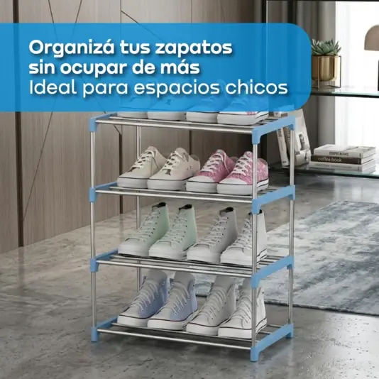 Zapatero Mueble Botinero Organizador Cuatro Pisos Waggs