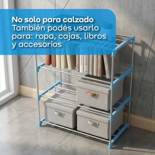 Zapatero Mueble Botinero Organizador Cuatro Pisos Waggs