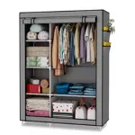 Armario Portatil Waggs Placard Organizador con Perchero Gris