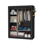 Armario Portatil Waggs Placard Organizador con Perchero Negro