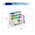 Organizador de Escritorio Moderno Waggs Multiuso con Cajón y Estante