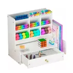 Organizador de Escritorio Moderno Waggs Multiuso con Cajón y Estante