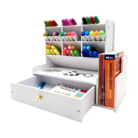 Organizador De Escritorio Moderno  Multiuso Con Cajó...