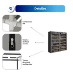 Organizador Zapatero Botinero Waggs Ordenador de Zapatos Negro 12 Niveles 36 Pares