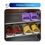 Organizador Zapatero Botinero Waggs Ordenador de Zapatos Negro 12 Niveles 36 Pares