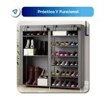 Organizador Zapatero Botinero Waggs Ordenador de Zapatos Negro 12 Niveles 36 Pares