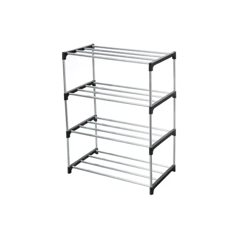 Zapatero Mueble Botinero Organizador Cuatro Pisos Waggs Negro