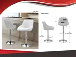 Silla banqueta taburete para desayunador - set por 2 unidades