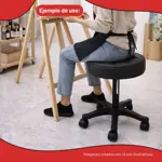 Banqueta Giratoria 360° Regulable con Ruedas | Skyhome blanco