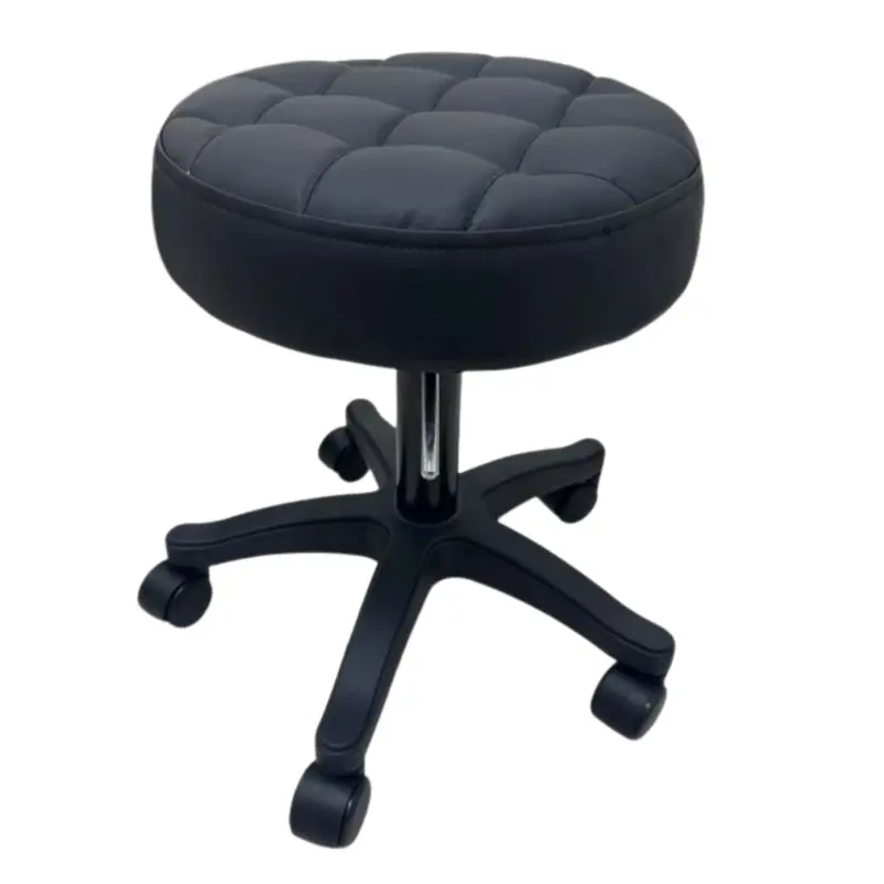 Banqueta Giratoria 360° Regulable con Ruedas | Skyhome blanco