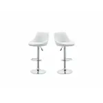 Silla Banqueta Taburete para Desayunador Set por 2 Unidades gris con negro