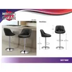 Silla Banqueta Taburete para Desayunador Set por 2 Unidades gris con negro