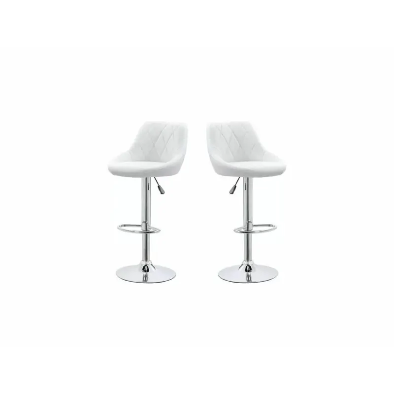 Silla Banqueta Taburete para Desayunador Set por 2 Unidades gris con negro