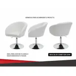 SILLON BANQUETA ALTA X2 REGULABLE DESAYUNADOR BARRA BAR CROMADO MARRÓN Marron