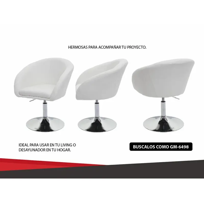 SILLON BANQUETA ALTA X2 REGULABLE DESAYUNADOR BARRA BAR CROMADO MARRÓN Marron