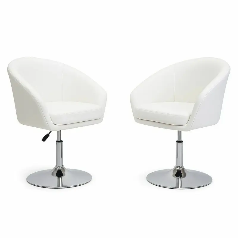 Sillon Banqueta Alta X2 Regulable Desayunador Barra Bar Blanco