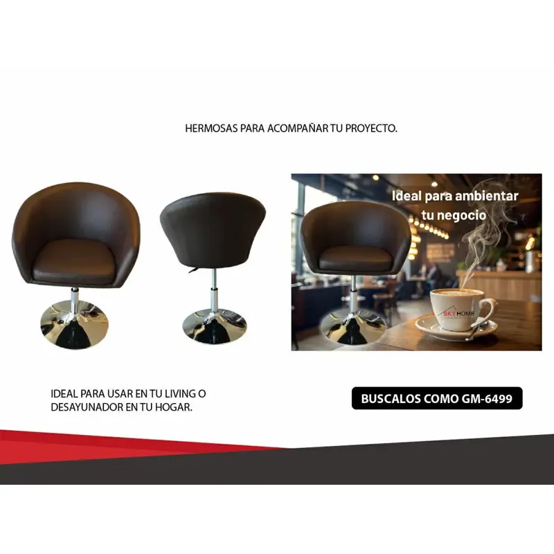 Sillon Banqueta Alta X2 Regulable Desayunador Barra Bar Blanco