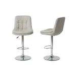 Taburetes X2 Banqueta Silla Bar Barra Living Acolchado crema