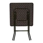 Mesa Plegable Skop Garden Ratán Marrón 60x60 cm