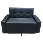 Sofa Cama Ayfa 2 Cuerpos Living Tela Talampaya Negra