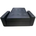 Sofa Cama Ayfa 2 Cuerpos Living Tela Talampaya Negra