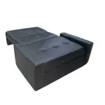 Sofa Cama Ayfa 2 Cuerpos Living Tela Talampaya Negra