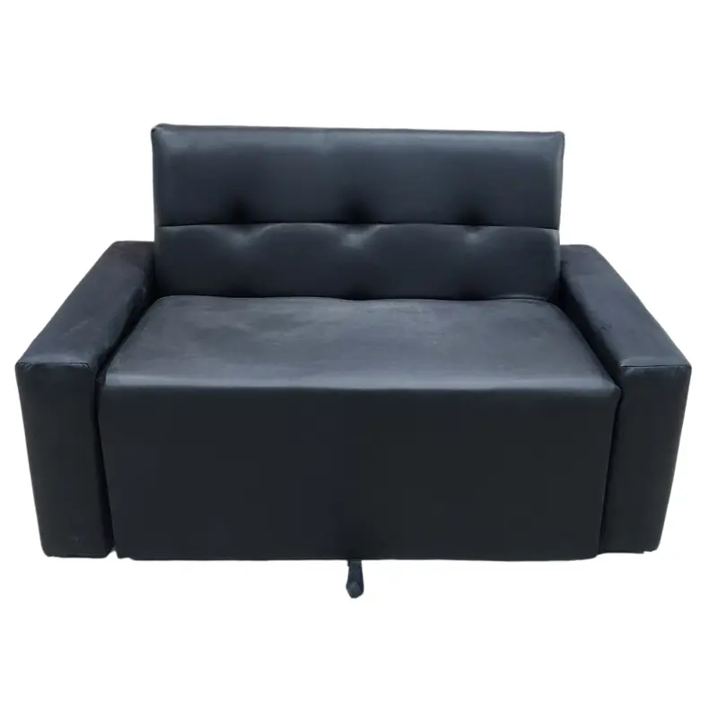 Sofa Cama Ayfa 2 Cuerpos Living Tela Talampaya Negra