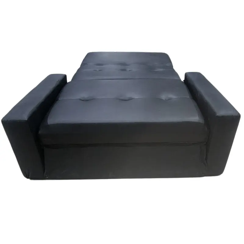 Sofa Cama Ayfa 2 Cuerpos Living Tela Talampaya Negra