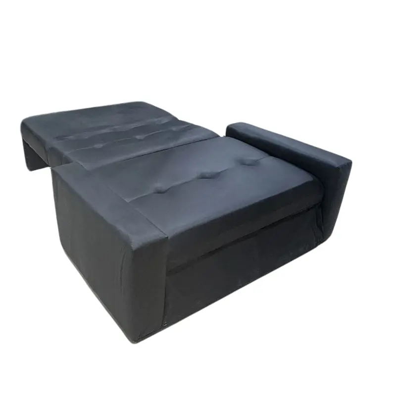 Sofa Cama Ayfa 2 Cuerpos Living Tela Talampaya Negra