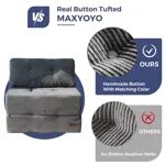 Sofá cama plegable MAXYOYO convertible de espuma de alta densidad 160 x 80 x 40 cm