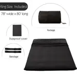 Colchón tipo futón japonés Maxyoyo, tamaño king, color negro