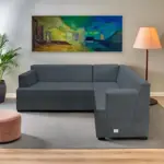 Sillón Smart 2 +2 Cuerpos Living Box ® c/Puerto USB En Caja para armar. Izquierdo - GRIS