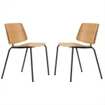 Sillas De Comedor Tao Madera Multilaminada Estruct Hierro X2 Unidades