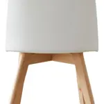 Silla Comedor Vita Meet Nórdica Eames De Diseño Moderno Blanco