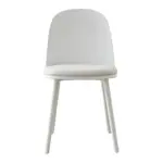 Silla Comedor Vita Nórdica Eames De Diseño Moderno Plástica Blanco