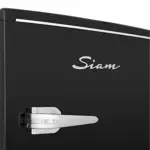 Heladera Bajo Mesada Siam Retro 43L Negra HSI-BM50NR2