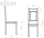 SILLA S-32 CA¦`O REFORZ GR TAPIZADO BEIG SILCAR