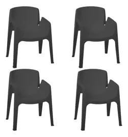 Silla Diseño Apilable Resistente G...
