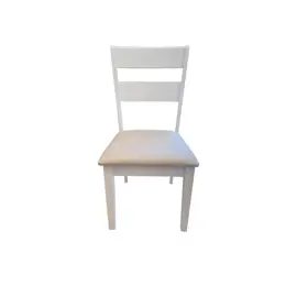 Silla Herencia Blanco Tapizado Beig...