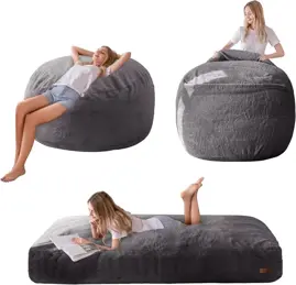Puf , Cama Convertible Gigante, Sof...