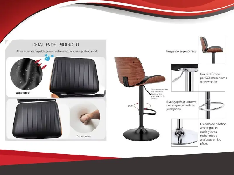Set X2 Sillas Banqueta Taburete Para Desayunador/barra