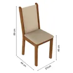 Set De 4 Sillas De Comedor Madesa