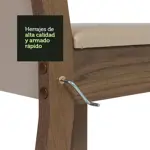 Set De 4 Sillas De Comedor Madesa