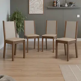 Set De 4 Sillas De Comedor 