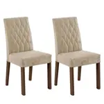 Kit Con 2 Sillas De Comedor tapizadas Madesa