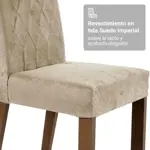 Kit Con 2 Sillas De Comedor tapizadas Madesa