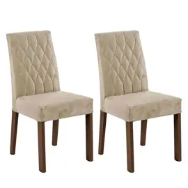 Kit Con 2 Sillas De Comedor Tapizad...