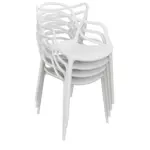 Sillas De Comedor Urban Blancas Apilables Plástico Reforzado