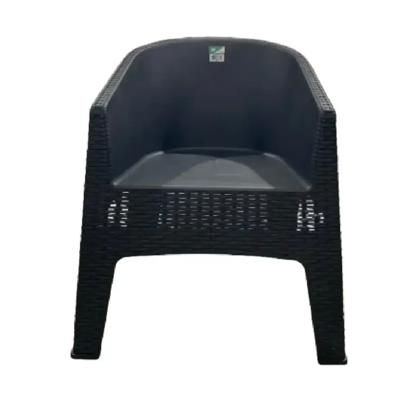 sillon exterior apilable oasis rattan grafito